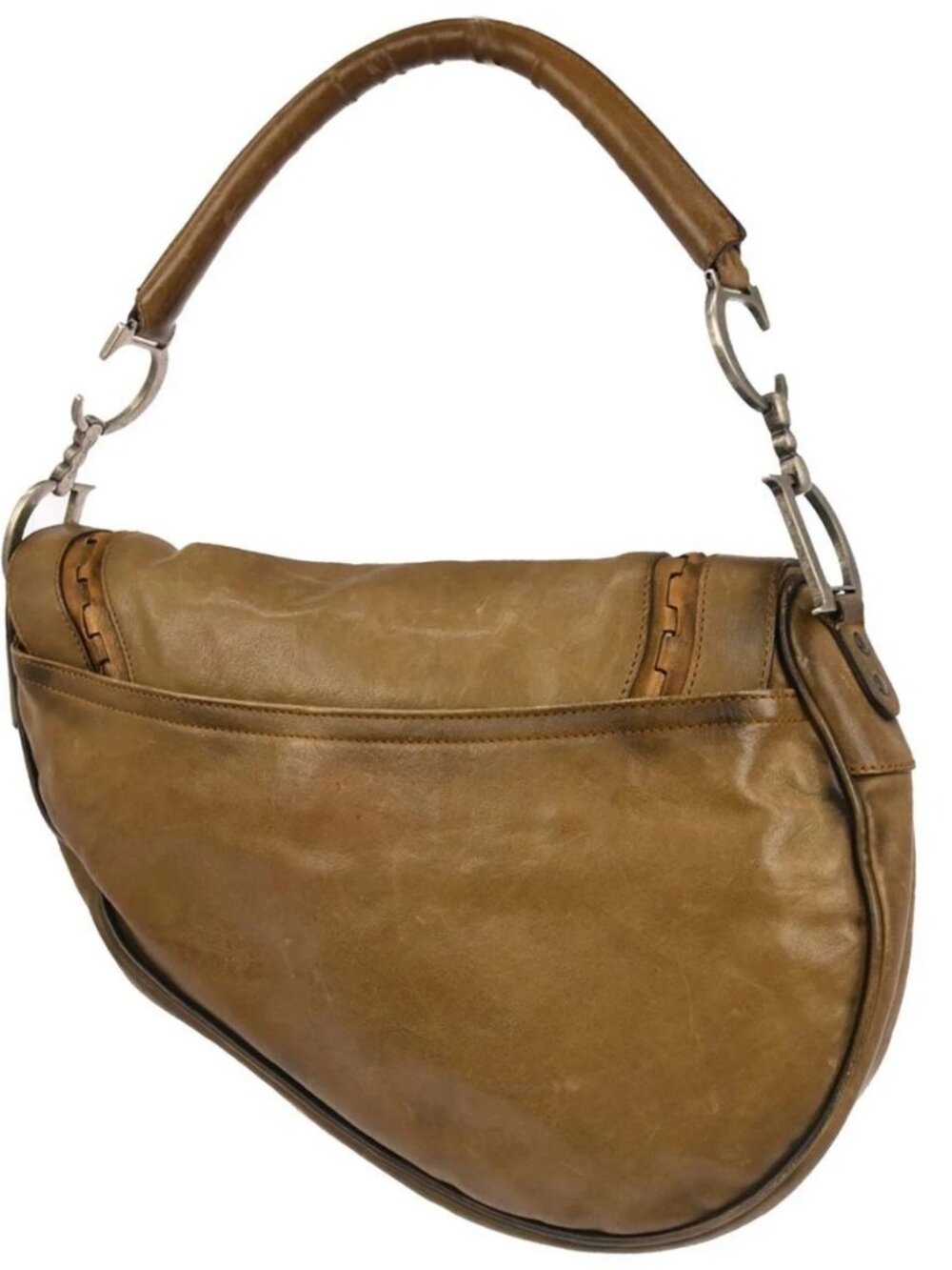 Christian Dior Brown Leather Saddle Handbag 07-MA-0016 117104 - Picture 2 of 10